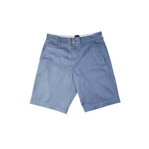 GAP Men's Navy Blue Flat Front Chino Shorts Size 30 10" Inseam Classic Fit